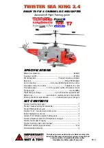 Twister Sea King 2.4 Assembly & Flight Training Manual preview