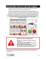 Предварительный просмотр 21 страницы Twister T-ZERO Maintenance And Cleaning Manual