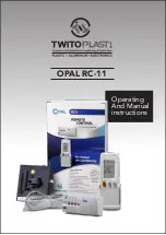 Preview for 1 page of Twitoplast OPAL RC-11 Operating And Manual Instructions