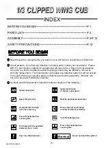 Preview for 2 page of TWM 1/3 CLIPPED WING CUB Instruction Manual