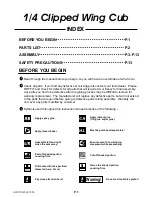 Preview for 2 page of TWM 1/4 Clipped Wing Cub Instruction Manual