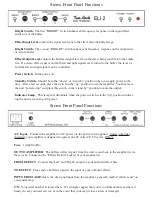 Предварительный просмотр 6 страницы Two-Rock ELI 1 Owner'S Manual