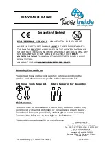 Preview for 1 page of Twoey inside PLAY PANEL 3501 Manual