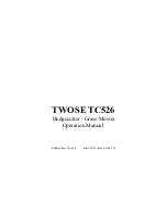 Предварительный просмотр 1 страницы Twose TC526 Operation Manual