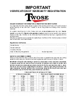 Предварительный просмотр 3 страницы Twose TC526 Operation Manual