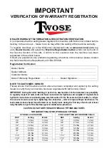 Preview for 2 page of Twose TP5750 Operation Manual