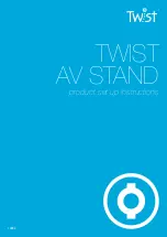 Предварительный просмотр 1 страницы Twsit av stand Product Set Up Instructions