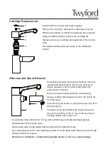 Preview for 8 page of Twyford SF1139CP Installation And Maintenance Instructions Manual