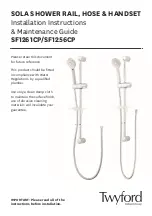 Twyford SF1261CP Installation Instructions & Maintenance Manual preview