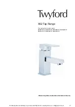 Twyford X62 Series Instruction Booklet предпросмотр