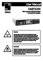 TX Digicast DABTX200 User Manual предпросмотр