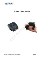 TXCOM TRACEABILITY Tinyom II 1D User Manual preview