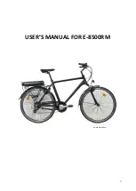 Preview for 17 page of TXED BIKE E-8500RM Instructions For Use And Maintenance Manual