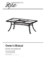 Preview for 1 page of Ty Pennington Style BRYANT 7PCS DINING SET Owner'S Manual