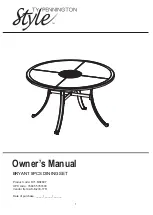 Preview for 1 page of Ty Pennington Style BRYANT D71 M34607 Owner'S Manual
