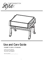 Ty Pennington Style D71 M20304 Use And Care Manual preview