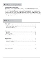 Предварительный просмотр 2 страницы Ty Pennington Style Sunset Beach Deluxe D71 M20530 Use & Care Manual