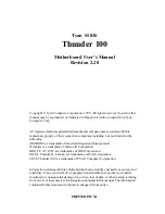 Preview for 1 page of TYAN 1.00 User Manual