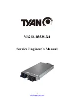 Preview for 1 page of TYAN B5538Y292X4-080PV4HR-BDW Service Engineer'S Manual