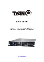 Preview for 1 page of TYAN B8236G70W8HR-HE Service Engineer'S Manual