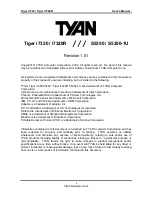 TYAN D User Manual preview