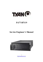 TYAN FA77-B7119 Service Engineer'S Manual preview