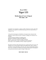 Preview for 1 page of TYAN S1834 Manual