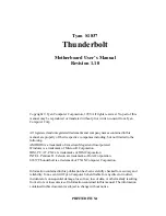 Preview for 1 page of TYAN S1837 Manual