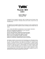 Preview for 1 page of TYAN S2603 User Manual