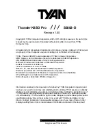 TYAN S2882-D Manual предпросмотр