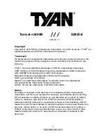 TYAN S2925-E Manual предпросмотр