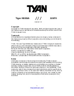 Предварительный просмотр 1 страницы TYAN S3870 Manual