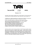 TYAN S5102 User Manual предпросмотр