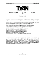 TYAN S5150 User Manual предпросмотр