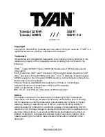 TYAN S5211 Manual preview