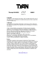 TYAN S6601 User Manual предпросмотр