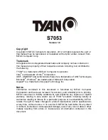 TYAN S7053 User Manual предпросмотр