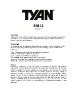 TYAN S8812 User Manual предпросмотр