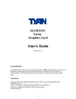 Preview for 1 page of TYAN TACHYON G9000 User Manual