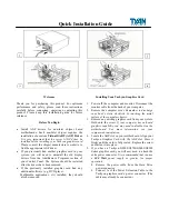 TYAN TACHYON Quick Installation Manual preview