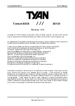 Предварительный просмотр 1 страницы TYAN Tomcat i925X S5130 User Manual