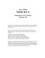 TYAN TRINITY KT-A Manual preview