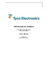 Preview for 1 page of Tyco Electronics A1082-A User Manual