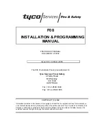 Preview for 3 page of Tyco Electronics F08 Installation & Programming Manual