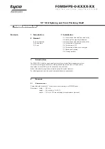 Tyco Electronics FOMS-FSP-O Series Installation Instruction preview