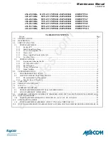 Tyco Electronics M/A-Com 19D902797G10 Maintenance Manual preview