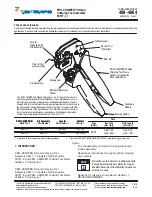 Предварительный просмотр 1 страницы Tyco Electronics PRO-CRIMPER III 58517 Series Instruction Sheet