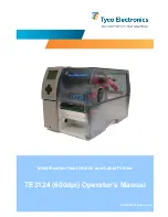 Предварительный просмотр 1 страницы Tyco Electronics TE3124 Operator'S Manual