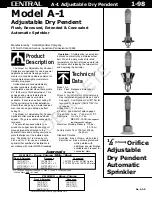 Tyco Fire Product CENTRAL A-1 Instruction Manual preview