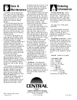 Preview for 4 page of Tyco Fire Product CENTRAL A-1 Instruction Manual